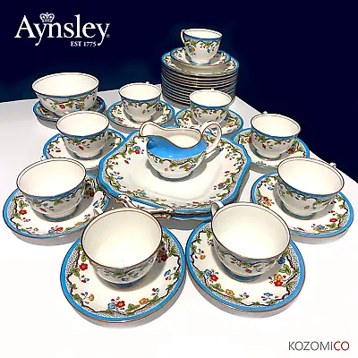 Buy 36 Pc Aynsley 1925 Antique Rare Vintage Bone China Gold Dinner Service Tea Set • 195£