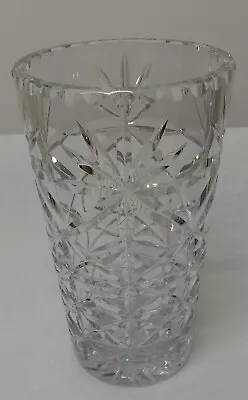 Buy Vintage Lead Crystal Cut Glass Vase : H 18.5 Cm : Heavy Cut Glass Crystal Vase • 10.99£