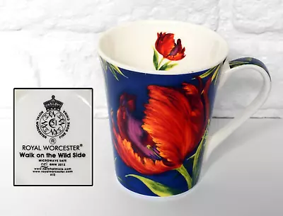 Buy Rare ROYAL WORCESTER Bone China 'Walk On The Wild Side' Floral Mug / Cup • 19.99£