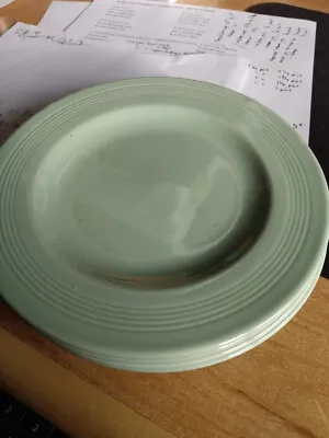 Buy Woods Ware Green  Beryl Pattern Lunch Plate Vintage Utility Ware 50's   23cm • 3.99£
