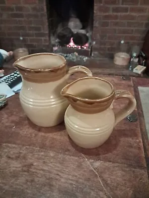Buy Lovely Vintage Pair Of Matching Jugs-T G Green Ltd-Church Gresley Pottery • 7.99£