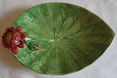 Buy Handpainted Shorter & Son Hand Painted Majolica Lotus Lily Dish • 15£