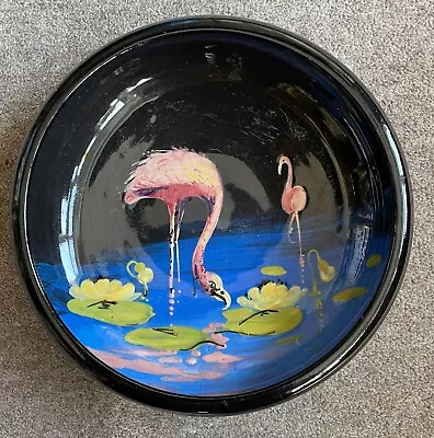 Buy Torquay Pottery Daison Large Bowl/dish, Flamingo Decoration • 25£