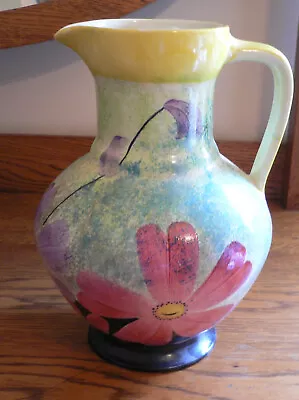 Buy Myott Son & Co Hand-Painted Jug Vase Art Deco  • 30£