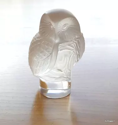 Buy Lovely LALIQUE Clear Chouette Owl, Signed • 95£