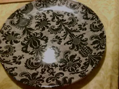 Buy Royal Stafford Dinner Plate Fine Earthenware Baroque Black & Gray England • 6.99£