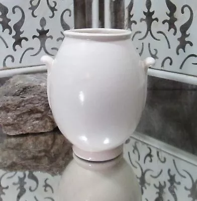 Buy Vintage Arts And Crafts American Pottery White Matte Vase • 24£