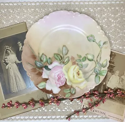 Buy Antique Late 1800's-Early 1900's Haviland Limoges Hand Painted Rose Plate 8.75 • 18.90£