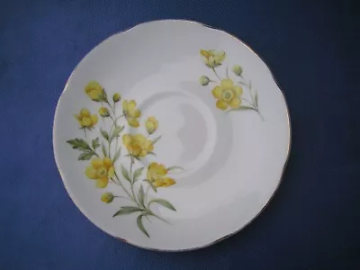 Buy Vintage Duchess Bone China Saucer Yellow Flowers Pattern • 1.90£