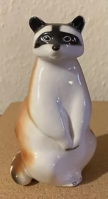 Buy Lomonosov Standing Raccoon Figurine Hand Painted Porcelain • 12£