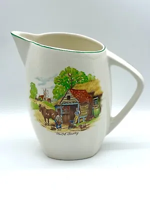 Buy Elijah Cotton Lord Nelson Ware VTG Pitcher The Old Smithy England Country Farm • 30.36£