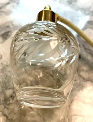 Buy Vintage Perfume Bottle Atomiser Royal Brierley England Cut Glass Etched • 18£