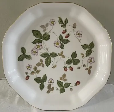 Buy Wedgwood Vintage Wild Strawberry Serving Dish Plate 9.75  Excellent Condition • 13.50£