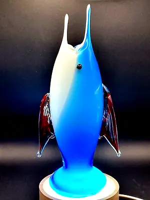 Buy MALTA GLASS SCULPTURE Art Fish Pesce Vase Hand-Blown 1970 VINTAGE RARE VG+++ • 43.99£