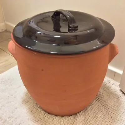 Buy Royal Barum Ware  large Terracotta Pot And Lid. Olive, Salt Storage,confit Pot. • 25£