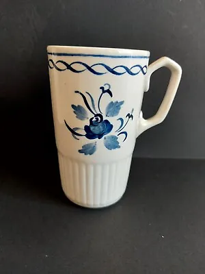 Buy Antique 2 Baltic  Irish Coffee Cups William Adams Blue White Rose Design  • 12£