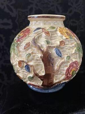 Buy H J Wood Indian Tree Hand Painted Ceramic Vase • 25£
