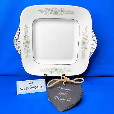 Buy Wedgwood WESTBURY R4410 * SANDWICH TRAY / CAKE PLATE (24cm) Green Floral * EXC • 24.95£