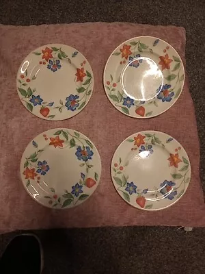 Buy 4 X Johnson Brothers Strawberry Fields Side Plates   7 Inch ,Good Condition  • 8.99£