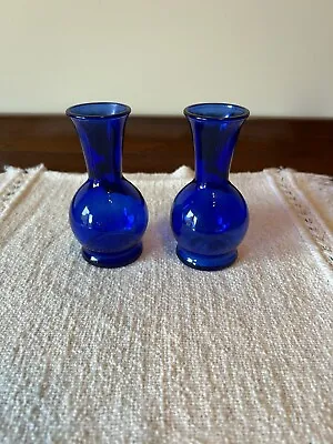 Buy Cobalt Glass Vase, Blue Set Of 2 • 19.21£