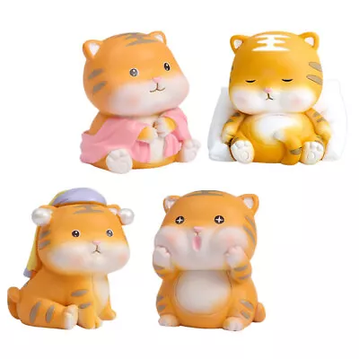 Buy Chinese Zodiac Statue Figurine Resin Animal Table Top Ornament - 4Pcs • 29.75£