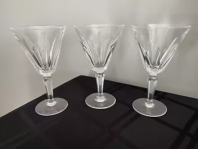 Buy Waterford Crystal Sheila Wine Water Glasses Set Of 3 Vintage 7” • 57.63£