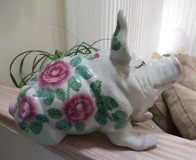 Buy WEMYSS WARE Style Pottery Pig With Cabbage Roses And Bee - 15' 'Long! • 261.22£