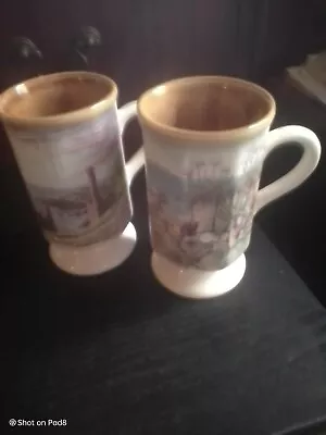 Buy 2 Presingoll Pottery Cornish Mugs Pair (Read Description) • 14.99£