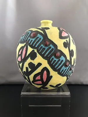 Buy Raoul Lachenal And Georges Jaegle Globular Vase 1930s. Piece Unique. Superb. • 550£