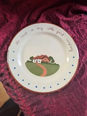 Buy Dartmouth Devon Pottery Plate  To Have A Friend Is To Be One  Chip • 12£