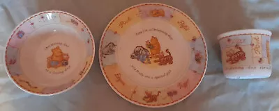 Buy Royal Doulton  Christening Collection  Classic Winnie The Pooh Bowl Mug & Plate • 16.99£