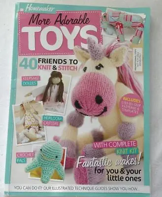 Buy Homemaker Magazine 2018 - More Adorable Toys To Knit And Stitch 40 Toys • 3.99£