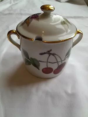Buy Vintage Royal Worcester Evesham Gold Porcelain Preserve/jam Pot Appple Cherry • 5£