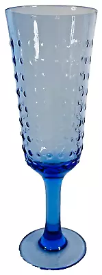 Buy Unique Vintage Cobalt Blue Clear Textured Body Wine Water Glass • 13.18£