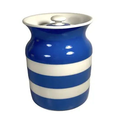 Buy Vintage TG Green & Co Cornishware Blue And White Banded Storage Jar • 19.99£