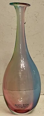 Buy Kosta Boda Fidji Glass Bud Vase 6” Rainbow 🌈 Miniature Signed • 81.51£