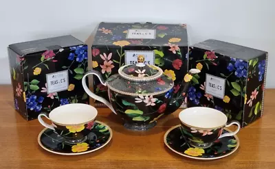 Buy Maxwell & Williams  Teas &Cs   Contessa (black) -  China Tea Set With Teapot • 25£