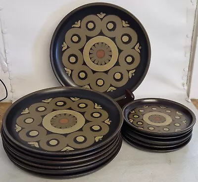Buy Vintage Set Of 12 Denby Arabesque Dinner & Side Plates • 40£
