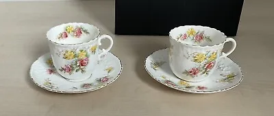 Buy Two Antique Vintage Pretty Shelley Style Ceramic Cups And Saucers – Roses • 6£