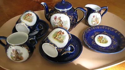 Buy Vintage/antique Child's Porcelain Toy Tea For Two Set • 14.99£