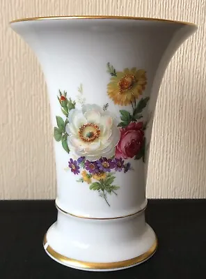 Buy Vintage Kaiser German Porcelain Floral Trumpet Vase 1440 • 5.50£