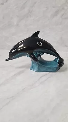 Buy Poole Pottery Blue Leaping Dolphin Ornament Vintage Made In England - Unboxed • 6.99£