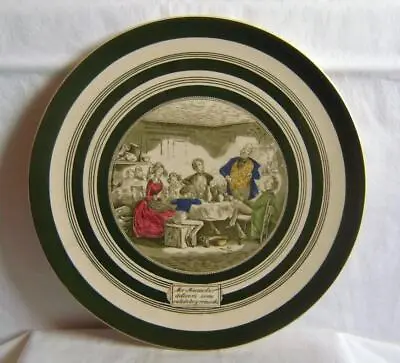 Buy Vintage Adams David Copperfield Plate  Mr Micawber   30cm Wide & Green Borders • 8£