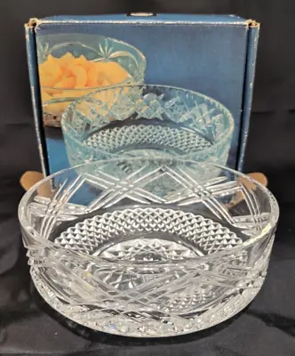 Buy Vintage Lausitzer Glas Hand Cut Crystal Glass Bowl. Boxed & Excellent Condition • 10£