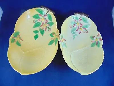 Buy 2 X VINTAGE CARLTON WARE YELLOW APPLE BLOSSON DEEP OVAL DISHES • 3.99£