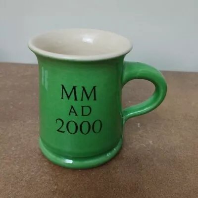 Buy Vintage, Ewenny Studio Pottery Wales, Green - Millennium Mug, MM AD 2000, 200ml • 6.95£