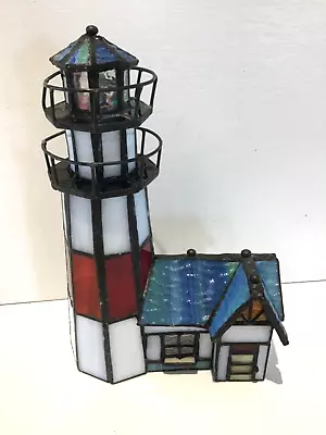 Buy Stained Glass Lighthouse Nautical Suncatcher Ornament • 20£