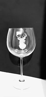 Buy Stag Engraved Dartington Crystal Gin Glass With Slate Coaster Gift • 15.25£