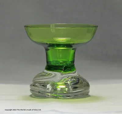Buy Wedgwood Glass Whorl Candlestick, Green • 32£
