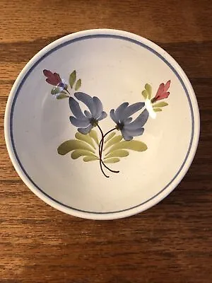 Buy Antique HB Quimper Small 4.5” Bowl Floral Design • 5.75£